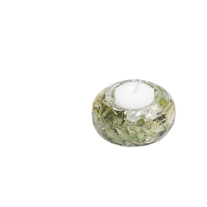 Custom Resin Tealight Candle Holder For <b>Wedding</b> Flower Preservation Unique Dried Floral Botanical Home Decor & <b>Keepsake</b> Gifts - Product Image 1