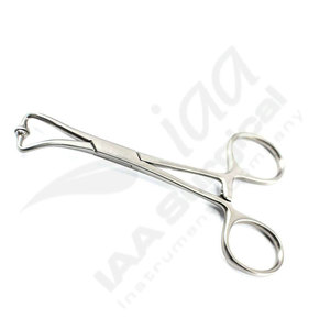 เครื่องมือผ่าตัด IAA SURGICAL INSTRUMENTS คีมหนีบผ้าผ่าตัดแบบใช้มือทำจากสแตนเลส พร้อมหัวบอลซ็อกเก็ต ขนาด 14 ซม. ได้รับการรับรองมาตรฐาน CE - Product Image 2