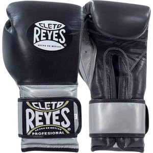 Guantes de Boxeo Profesionales Cleto Reyes, de Cuero Negro, con Cordones y Correa Ajustable para la Muñeca, para Adultos - Product Image 4
