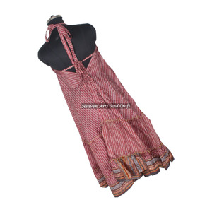 Vestido Largo Maxi de Verano para Mujer, Estilo Bohemio, Vestido Floral, Vestido de Noche, Ropa de Playa, Sari de Seda Vintage, Ropa de Diseñador - Product Image 5