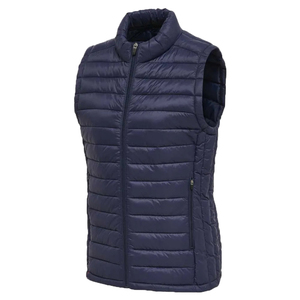 Chaleco acolchado grueso de color liso para mujer, ligero, sin mangas, con cremallera, para deportes, juvenil y adulto, tipo gilet, chaleco acolchado. - Product Image 2