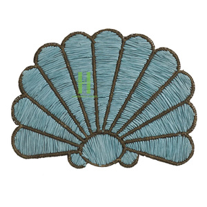 Hot Products Bohemian Style Round Seagrass Woven Eco-Friendly Placemats 35cm Diameter for Dining <b>Table</b> Christmas Decor OEM - Product Image 6