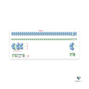 Pulsera de Diamantes Cultivados en Laboratorio con Corte Pera de 17.58 CT en Oro Sólido de 14K, Diseño de Hojas Simétricas, Joyería Fina para Mujer - Product Image 4