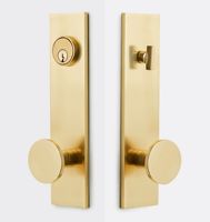 Poignée de tirage double en acier inoxydable noir pour meubles et maison, personnalisable avec quincaillerie de porte à passage et intimité