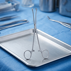Pinces à tissus Babcock 6,4 pouces en acier inoxydable, instrument chirurgical pour usage vétérinaire - Product Image 4