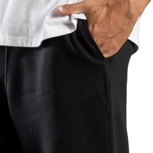 Custom <b>Mens</b> Plain Fleece <b>Trouser</b> Relaxed Tapered Fit <b>Drawstring</b> Waist Cuffed Casual Pants OEM Apparel Factory Wholesale Supplier - Product Image 6