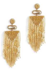 Boucles d'oreilles pendantes bohèmes à pompons pour femme, en résine perlée, bijoux de fête, acrylique et lucite, style statement - Product Image 4