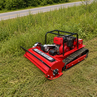 Livraison Gratuite Tondeuse Débroussailleuse Autotractée Diesel 532cc à Télécommande, Hauteur Réglable 1000mm, pour Terrains de Golf, Jardins et Fermes