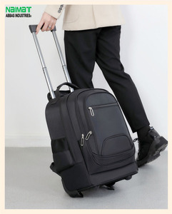 Mochila con Ruedas de Tela Oxford, Bolsa de Viaje con Ruedas y Correas para el Hombro para Uso en Exteriores, Cuatro Estaciones - Product Image 6