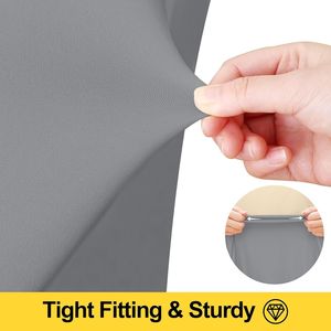 Smiry 6FT Rectangle Waterproof Washable Tablecloth <b>Elastic</b> Spandex Stretch Fitted Cover <b>Skirt</b> for Tables - Product Image 2