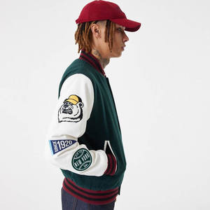 แจ็คเก็ตวาร์ซิตี้สำหรับเด็กหญิงและเด็กชาย ปักลายเชนิลลี่ เสื้อคลุมกีฬา เสื้อนักเรียน แจ็คเก็ตผู้ชาย - Product Image 5