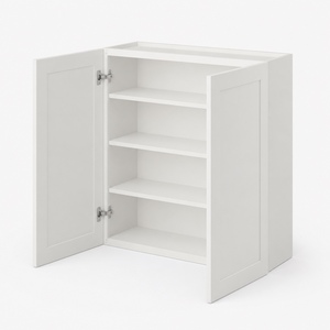 Armoire murale de cuisine OEM 39 x 42 pouces, style Shaker blanc, RTA, vente en gros, usine du Vietnam - Product Image 3