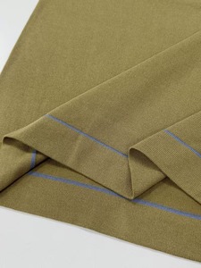 T-shirt en tricot rayé pour homme de qualité supérieure, coupe ajustée, panneau coloré, tee-shirt décontracté de luxe, logo personnalisé OEM - Product Image 5