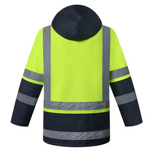 Chaqueta de seguridad para hombre, chaqueta reflectante de alta visibilidad para invierno, visibilidad nocturna, seguridad, abrigos y chaquetas de trabajo para hombre - Product Image 2