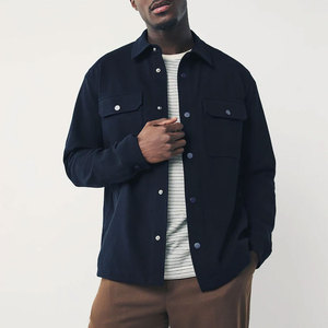 Casual Fashion <b>Men</b> Shackets High Quality Customizable Soft Cotton Eco-Friendly Breathable Canvas Durable Lightweight Trench - Product Image 1