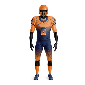 Conjuntos de Uniformes de Fútbol Americano al por Mayor para Hombre, Pantalones Cortos de Jersey de Poliéster de Secado Rápido, con Tallas de Equipo y Opciones de Tallas Grandes - Product Image 2