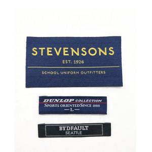 Étiquette personnalisée de luxe en tissu satiné de polyester tissé écologique, lavable, avec pli final et étiquette cousue pour sacs, chaussures, vêtements, jeans et vestes - Product Image 5