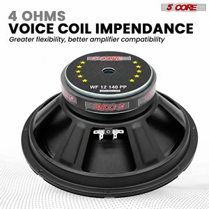 Subwoofer per Auto da 10 Pollici 1500W RMS con Cono in Carbonio Ace, Sensibilità 100dB, Bassi Profondi - Product Image 5