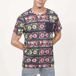 Camiseta de sublimación para hombre, 100% algodón, ajustable, de tacto suave, estilo nuevo, holgada, en oferta. - Product Image 5