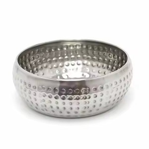 Elegante Tazón de Servir de Metal, Tazón de Acero Inoxidable para Alimentos, Vajilla Elegante para Cocina y Comedor, Plato para Servir Ensaladas y Frutas - Product Image 6