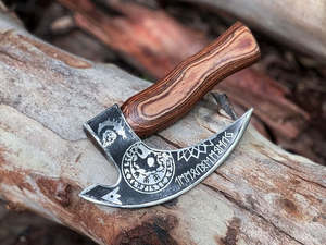 UA Supplies - Cuchillo para Pizza Mini Hecho a Mano Personalizado, Hoja de 7 Pulgadas, OEM ODM, Cuchillo para Pizza Vikingo Personalizable al por Mayor - Product Image 5