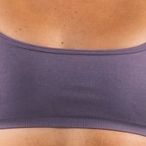 Purple Women's <b>Cross</b> Back Sports Bra Lightweight Stretch Athletic Crop <b>Top</b> for Running Yoga Gym Workout Fitness Training - Product Image 3