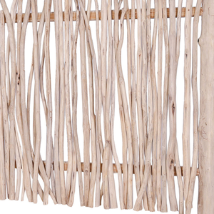 Separador de Ambientes de Estilo Minimalista Hecho de Madera de Teca Sólida con Atractiva Decoración Natural para Cualquier Mueble de Habitación - Product Image 6