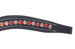 Diadema de Cuero Indio de Primera Calidad Personalizada para Montar a Caballo, Hermoso Diseño, Acolchado Suave, Equipo Deportivo Ecuestre - Product Image 3