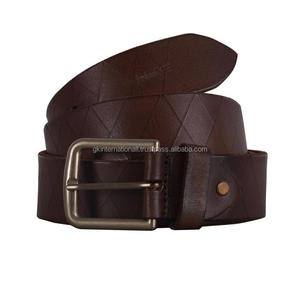 Ceinture décontractée en cuir véritable marron pour hommes, haute qualité, design personnalisé OEM, mode pour hommes, ceinture décontractée et accessoires, commande en gros - Product Image 4