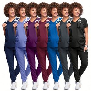 Uniformes de Maternidad al por Mayor para Mujeres Embarazadas, Uniformes de Enfermería Elásticos en 4 Direcciones, Uniformes de Hospital, Uniformes de Enfermera, OEM Personalizado - Product Image 3