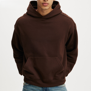Sweat à capuche classique pour homme en molleton de coton avec poche kangourou, capuche réglable, style décontracté streetwear, haut de tous les jours - Product Image 4