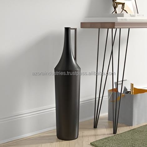 Florero de piso de flores de aluminio inoxidable más vendido, escultura de aluminio moderna para el hogar, sala de estar de boda por Azora Industries - Product Image 3