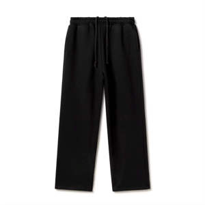 Longline Curved Hem Men Baggy <b>Trouser</b> Hip Hop Streetwear Extended Length Custom Printing Branding Blank Pique Pants - Product Image 4