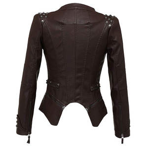 Chaqueta de Cuero Genuino Estilo Motero Clásico para Damas, Última Moda 2026, Chaquetas de Cuero para Mujer de Estilo Casual - Product Image 2