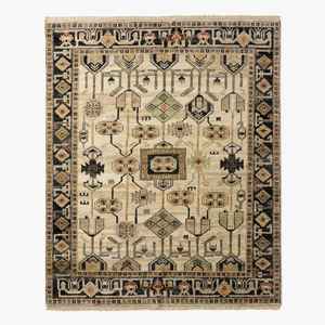 Tapis turc tissé à la main, motifs floraux modernes, en laine/soie, éco-responsable, antidérapant, résistant à la saleté, pour animaux de compagnie, 1 pièce - Product Image 4
