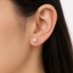 Boucles d'oreilles de mariage de luxe en or 14 carats avec diamant de laboratoire de 0,50 carat pour femme, certifiées IGI, légères, durables, uniques, bijoux en gros - Product Image 5