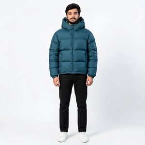 Vestes matelassées en polyester personnalisées avec logos brodés pour les marques indépendantes de vêtements streetwear - Product Image 6