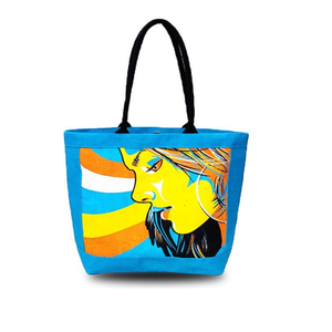Best Quality Canvas Fabric <b>Ladies</b> Beach Tote <b>Bag</b> Rope Trending Colors Durable Jute Material Reusable Grocery Custom <b>Shopping</b> - Product Image 1