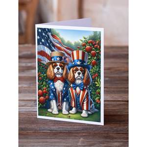 การ์ดอวยพรสแปเนียลทหารม้าอเมริกันทั้งหมดแพ็คการ์ดเปล่า8ใบ A7แปลกๆพร้อมซองจดหมายขนาด5x7 - Product Image 2