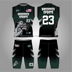 Uniforme 7v7 de diseño personalizado para el juego 7on7, uniformes de fútbol americano 7 on 7, camiseta de compresión para flag football. - Product Image 1