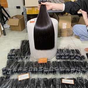 Bon marché 100% paquets de trame de machine d'extensions de cheveux humains bruts non transformés pour la fabrication de perruques - Product Image 6