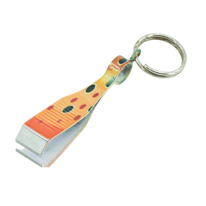 Cortador de líneas de pesca para trucha marrón, de acero inoxidable, para pescadores, pin de limpieza portátil con llavero - Product Image 3