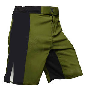 Pantalones Cortos Deportivos MMA con Logotipo Frontal Elástico y Elegante para Hombre - Ropa de Entrenamiento de Alto Rendimiento con Tela Transpirable - Product Image 4