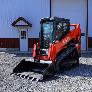 รถตักตีนตะขาบขนาดเล็ก Kubota SVL75-3 พร้อมบุ้งกี๋หน้า สีดำ แบบตีนตะขาบ พร้อมเครื่องยนต์ สำหรับงานก่อสร้างในฟาร์ม - Product Image 4