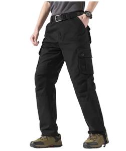 Pantalones Cargo de moda Casual Mans Slim Venta al por mayor Precio barato personalizado 100% Algodón Hombres Pantalones casuales Liso OEM 6 bolsillos - Product Image 5