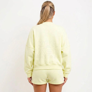 Conjunto Deportivo Corto para Mujer, Casual, Color Sólido, Transpirable, Tela Suave al Tacto, Ligero, para Fitness y Ocio - Product Image 2