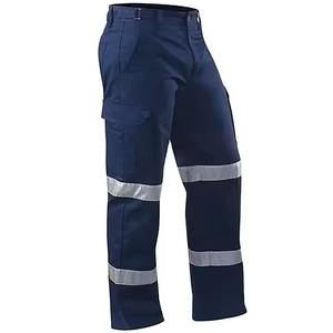 Pantalons de travail extérieurs de sécurité personnalisés, classe 2 ANSI, classe 2 EN ISO 20471, polyester réfléchissant, imperméables, avec logo personnalisé - Product Image 2