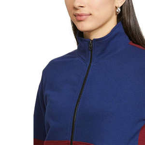 Ropa deportiva de algodón para mujer, chándal de color sólido con cremallera, traje de entrenamiento para gimnasio, conjunto cómodo de dos piezas para yoga y ejercicio. - Product Image 2