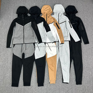 ชุดวอร์มดีไซน์ใหม่ล่าสุด ผ้าโพลีเอสเตอร์ 100% 400 GSM กางเกงขายาวและเสื้อฮู้ดมีซิป กันน้ำ ชุดวอร์มฤดูหนาวสำหรับผู้ชาย - Product Image 3