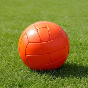 Ballon de football rétro orange en gros, panneaux cousus classiques, style cuir vintage, équipement sportif d'extérieur à vendre - Product Image 3